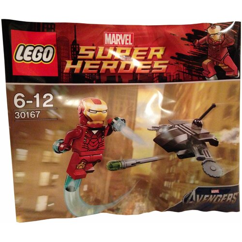 Конструктор LEGO Marvel Super Heroes 30167 Железный человек против летающего дрона, 24 дет.