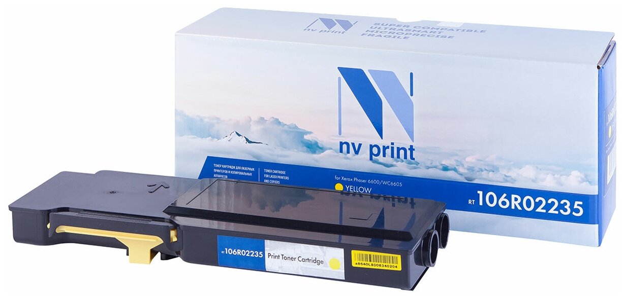 Картридж NV Print совместимый 106R02235 для Xerox Phaser 6600/WorkCentre 6605 желтый