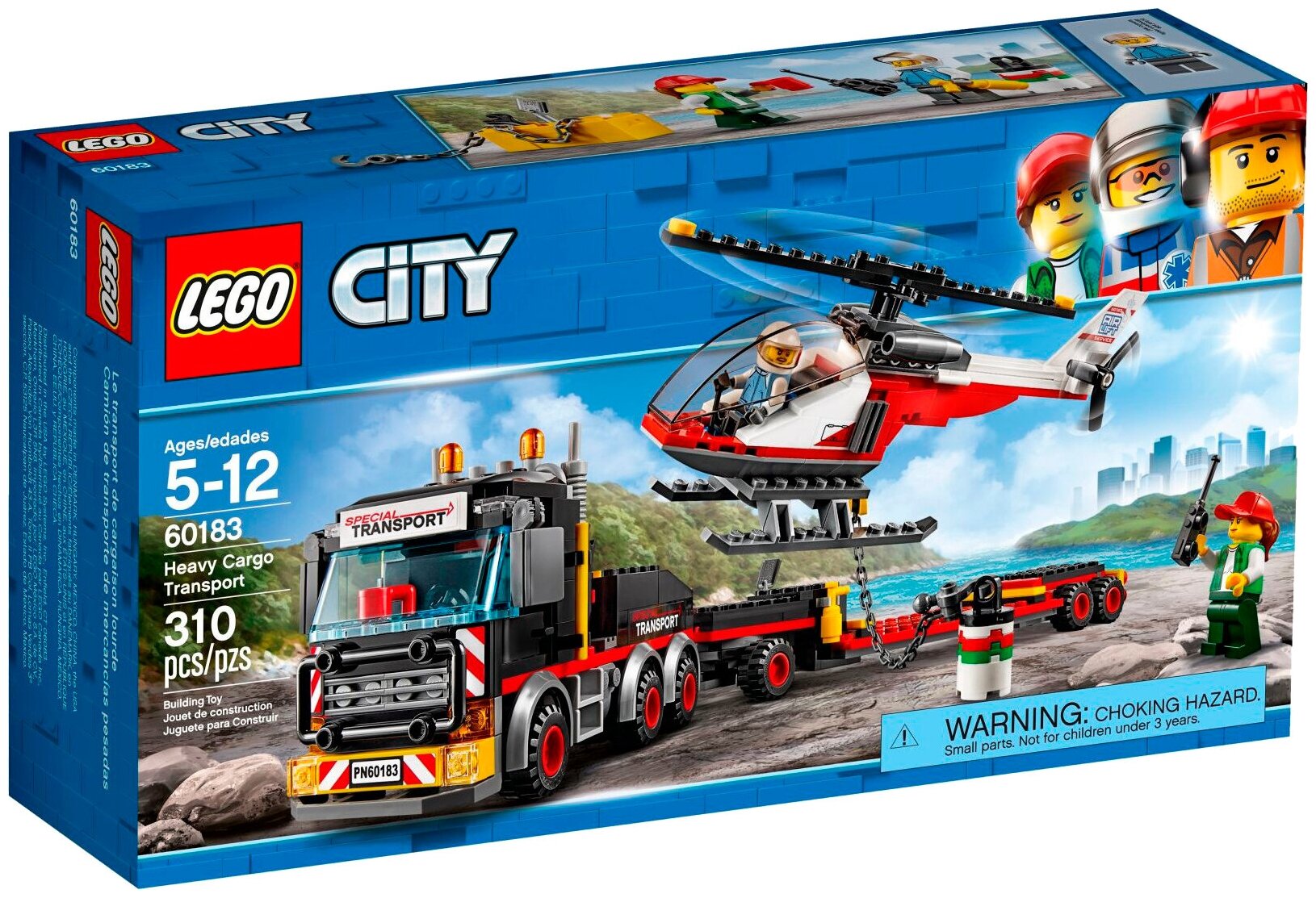 Конструктор LEGO City Great Vehicles Перевозчик вертолета - фото №1