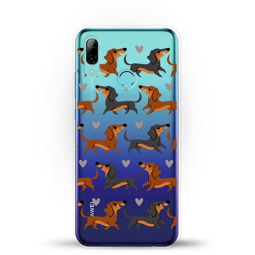 фото Силиконовый чехол таксы на huawei p smart (2019) andy & paul