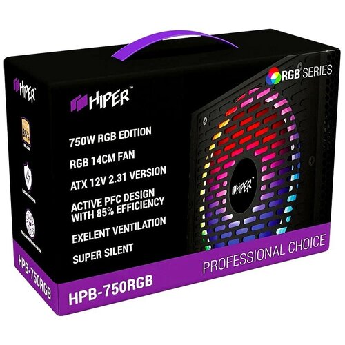 фото Блок питания hiper hpb-750rgb 750w