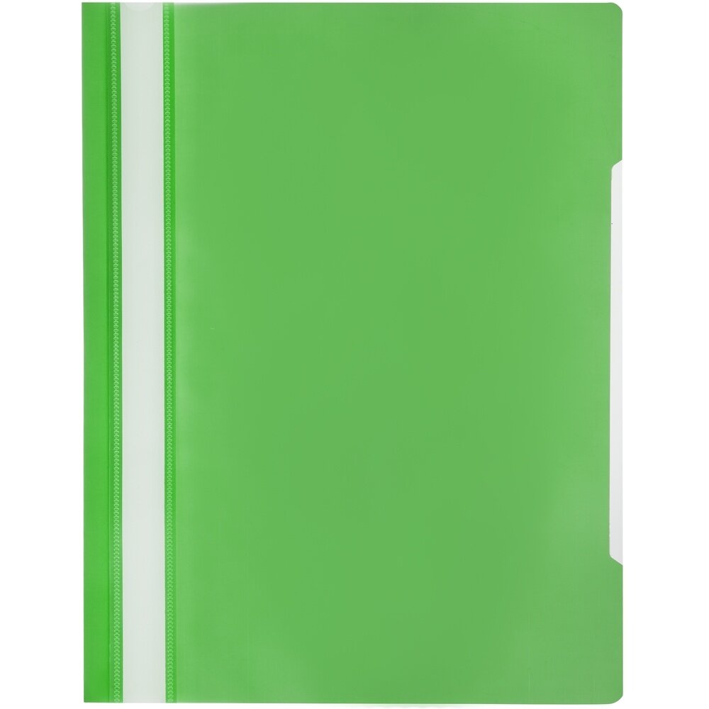 Скоросшиватель пластиковый Attache А4, Элементари, зеленый, 10 шт/уп