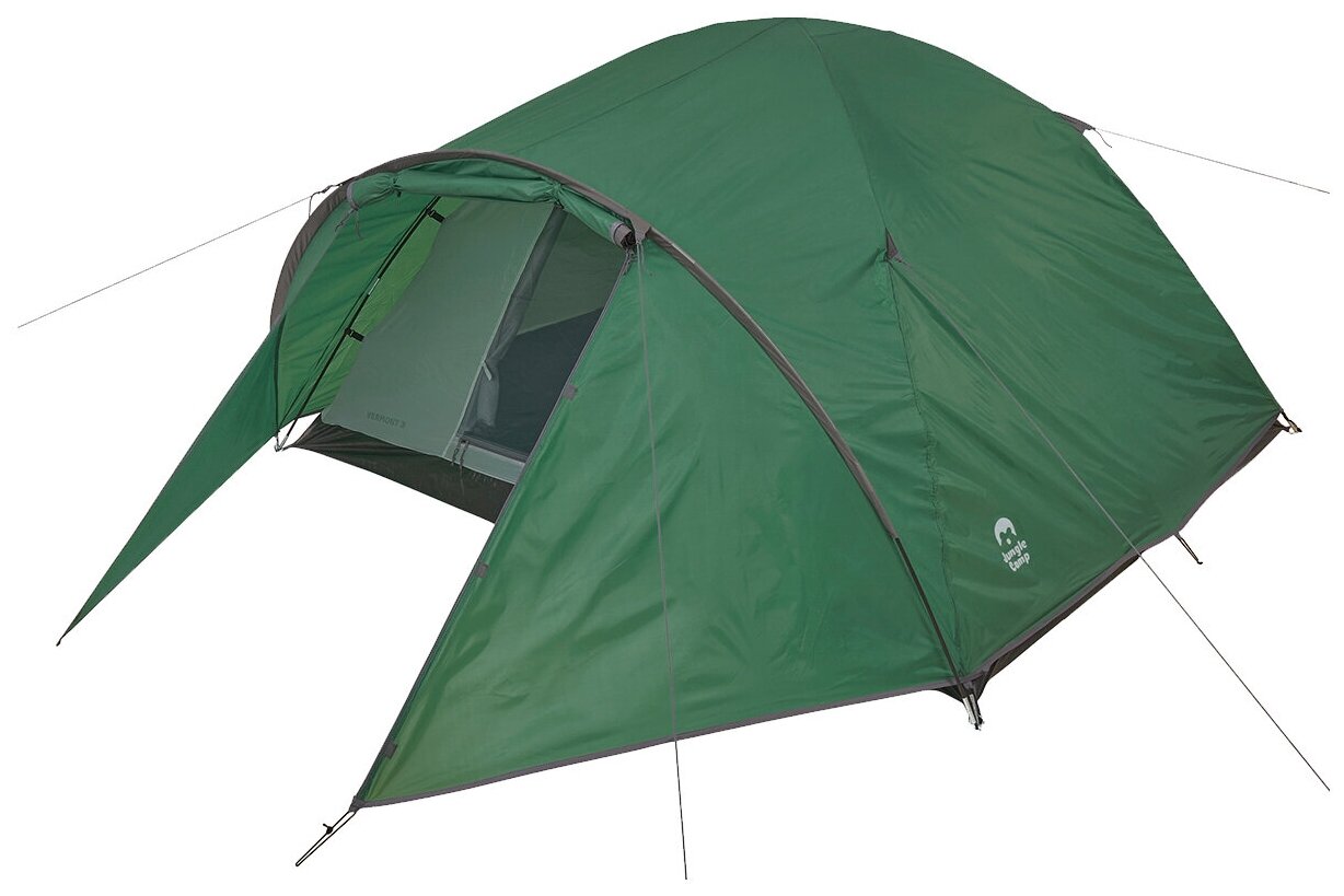 Палатка трёхместная JUNGLE CAMP Vermont 3, цвет: зеленый