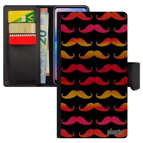 фото Чехол книжка на мобильный galaxy a5 2017, "усы" пиар стиль utaupia