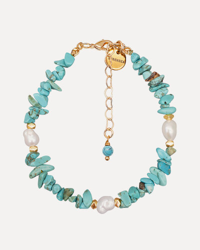 Изображение товара Браслет, бирюза, жемчуг культивированный