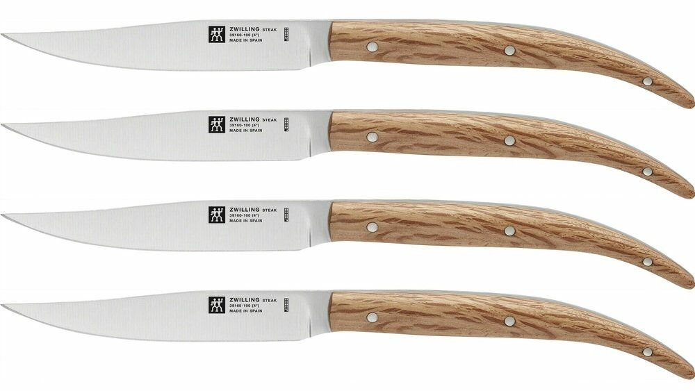 Набор ножей для стейка ZWILLING Steak sets 4шт, дуб - фото №2