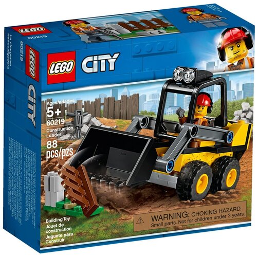 Конструктор LEGO City 60219 Строительный погрузчик, 88 дет.