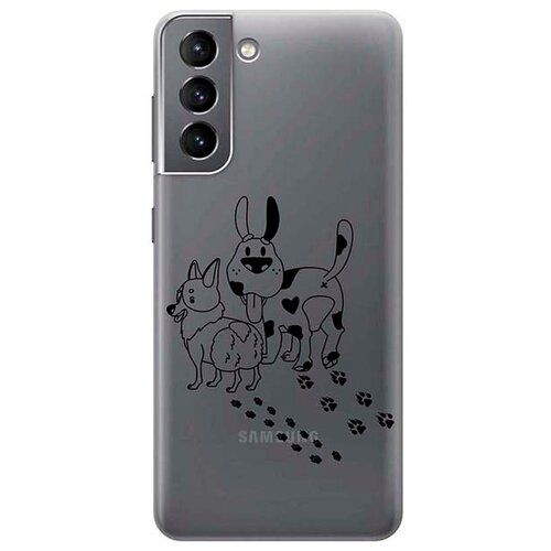 RE: PA Чехол - накладка Transparent для Samsung Galaxy S21 с 3D принтом Funny doggies re pa чехол накладка transparent для honor 9x lite с 3d принтом funny doggies