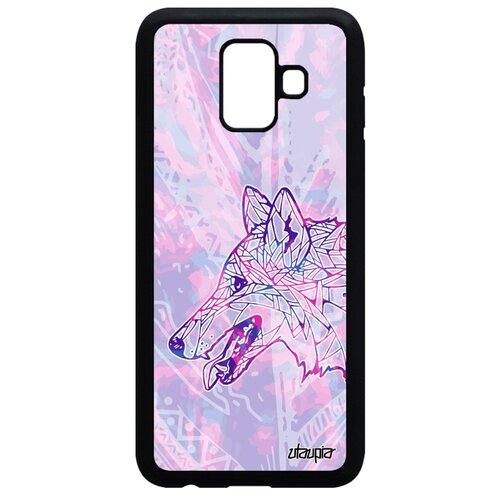 фото Чехол на телефон samsung galaxy a6 2018, "волк" wolf хищник utaupia