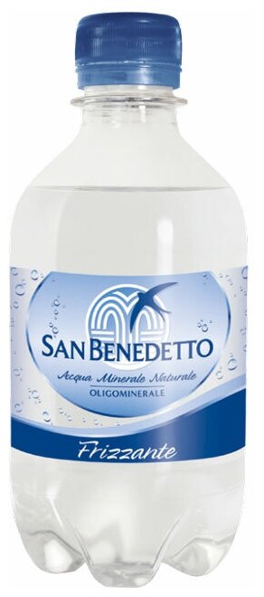 Минеральная вода San Benedetto / Сан Бенедетто газированная ПЭТ 0.33 л (24 штук)