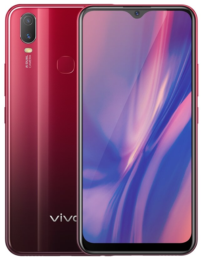 Смартфон vivo Y11 6/128gb , Dual nano SIM, красный агат