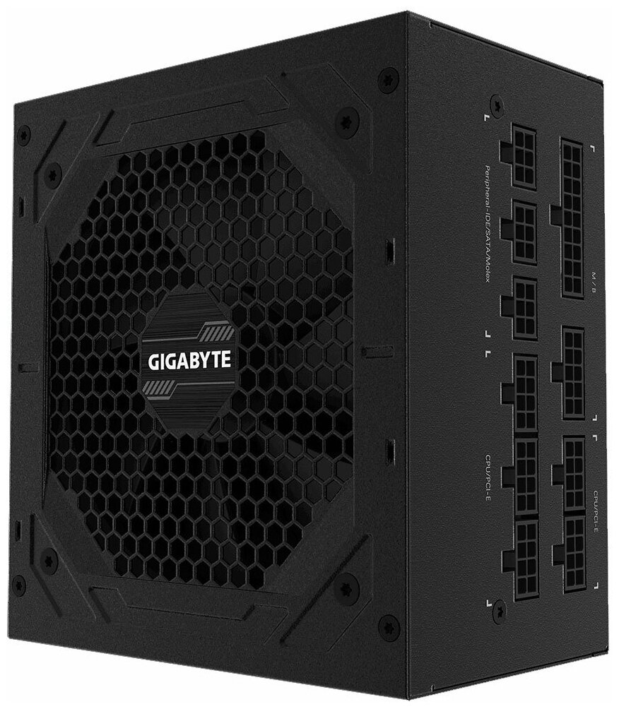 Блок питания GIGABYTE GP-P750GM, 750Вт, 120мм, черный, retail [28200-p750g-1eur] - фото №1