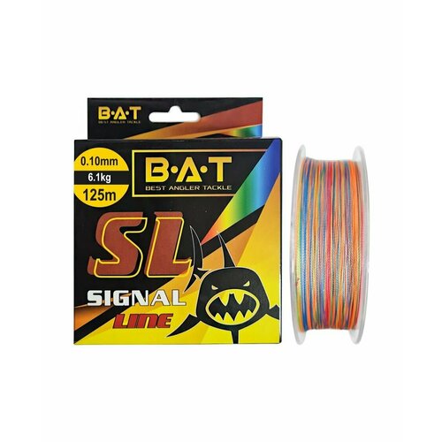 Леска плетеная BAT Signal Line 125 м Multicolor 0.10 мм