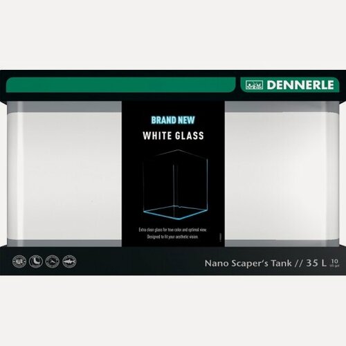 Изображение товара Аквариум Dennerle Nano Scaper's Tank White Glass 35 литров из осветленного стекла (40х32х28см)