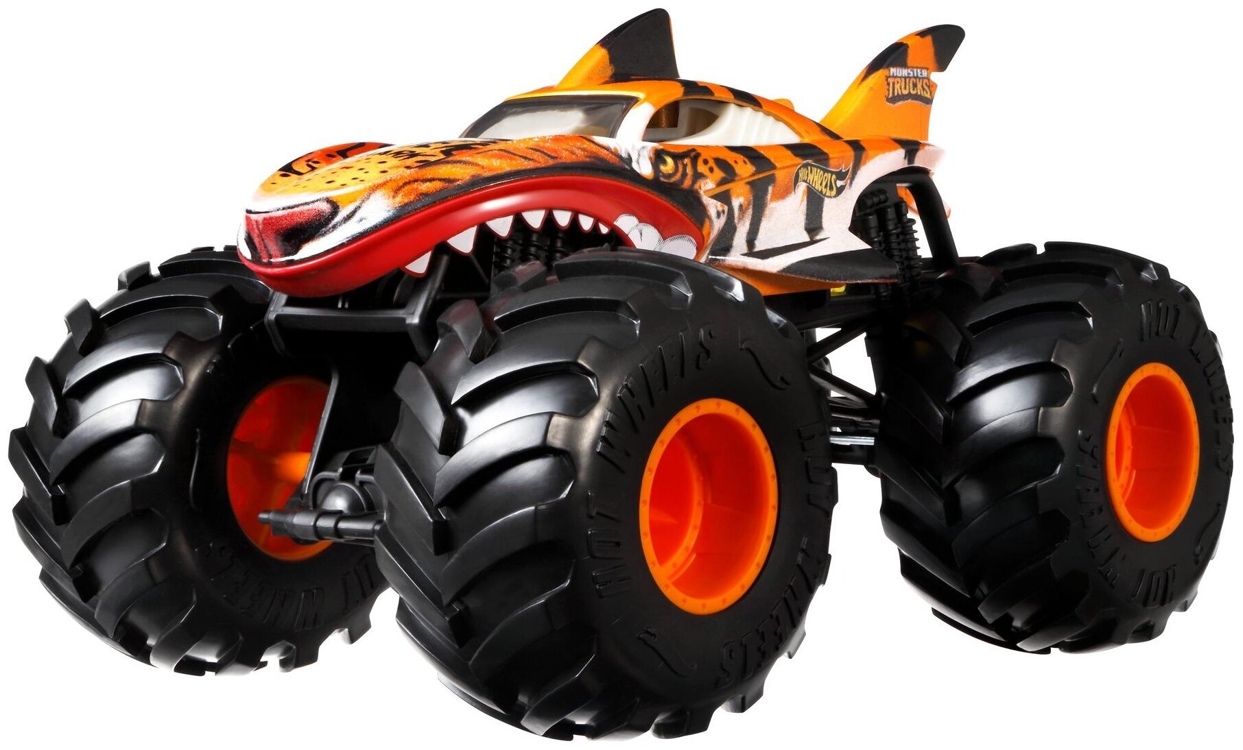 Машинка Hot Wheels Monster Trucks большой Тигровая акула GWL14