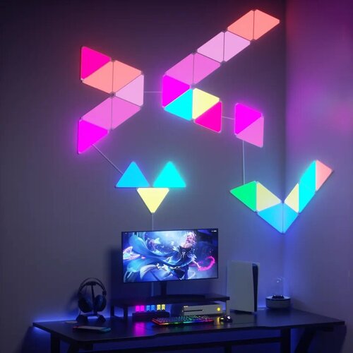 Настенный светильник Hameneon Умная Система Освещения Smart Triangle Panels Light RGBIC