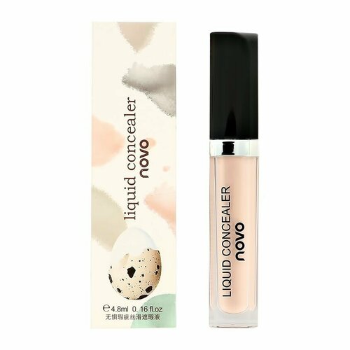 Консилер для лица NOVO LIQUID CONCEALER тон 01 novo консилер для лица novo cleansing beauty тон 01 с кисточкой