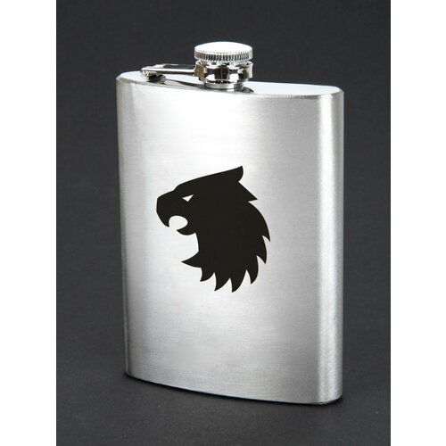 Фляжка для алкоголя с гравировкой 240мл 8oz Warhammer 40000 Ястребы Некрополя