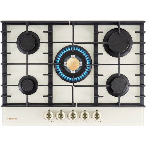 Газовая варочная панель HIBERG VM 7055 RY бежевый 3550000₽