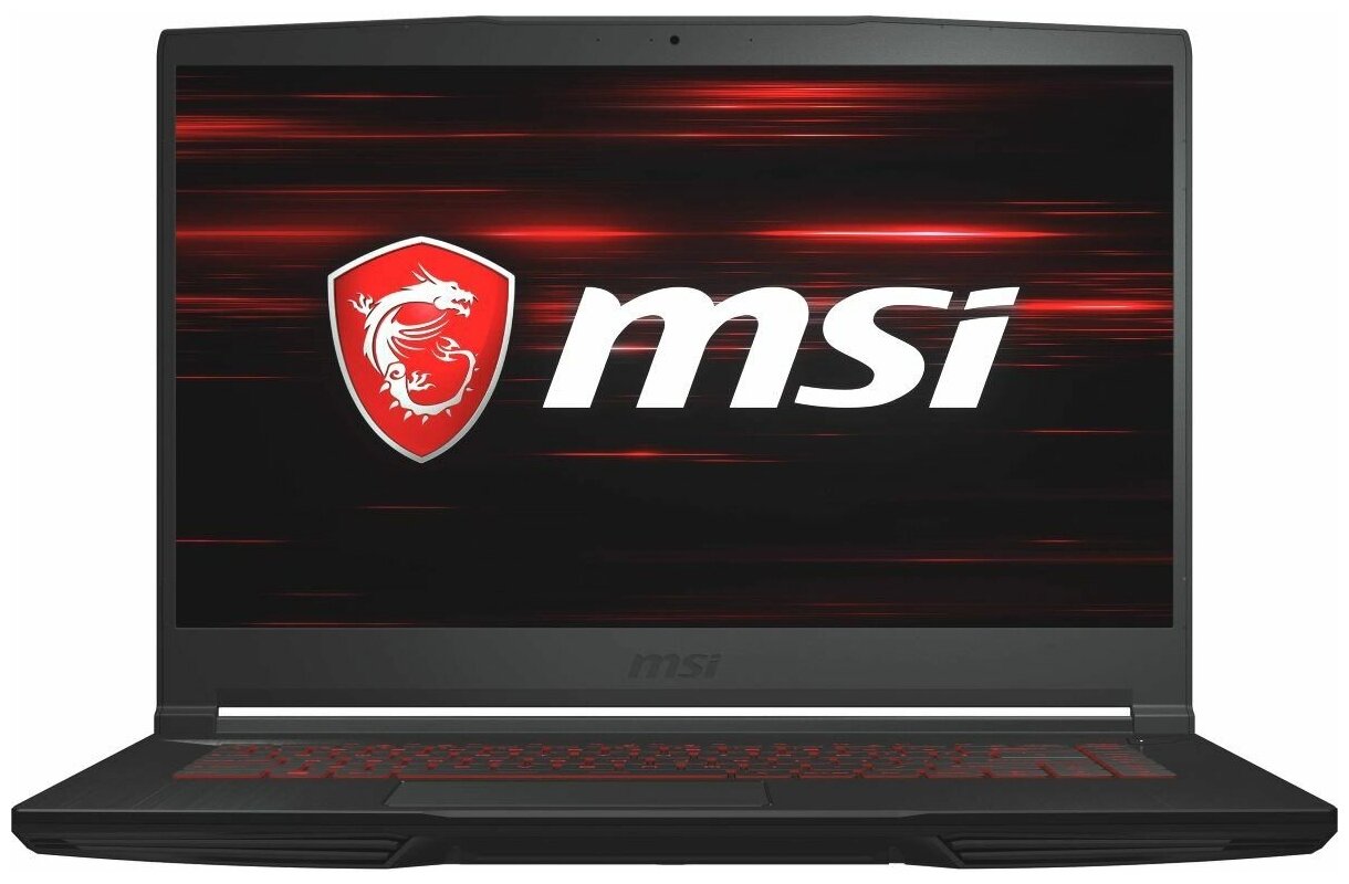 Ноутбук MSI GF63 Thin 9SCXR-605XRU (1920x1080, Intel Core i7 2.6 ГГц, RAM 16 ГБ, SSD 512 ГБ, GeForce GTX 1650 MAX-Q, DOS) 9S7-16R412-605