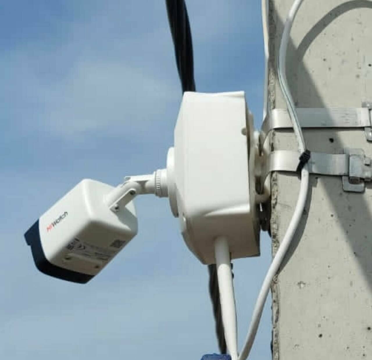 Кронейн для крепления камер видеонаблюдения на опору/столб (серый)