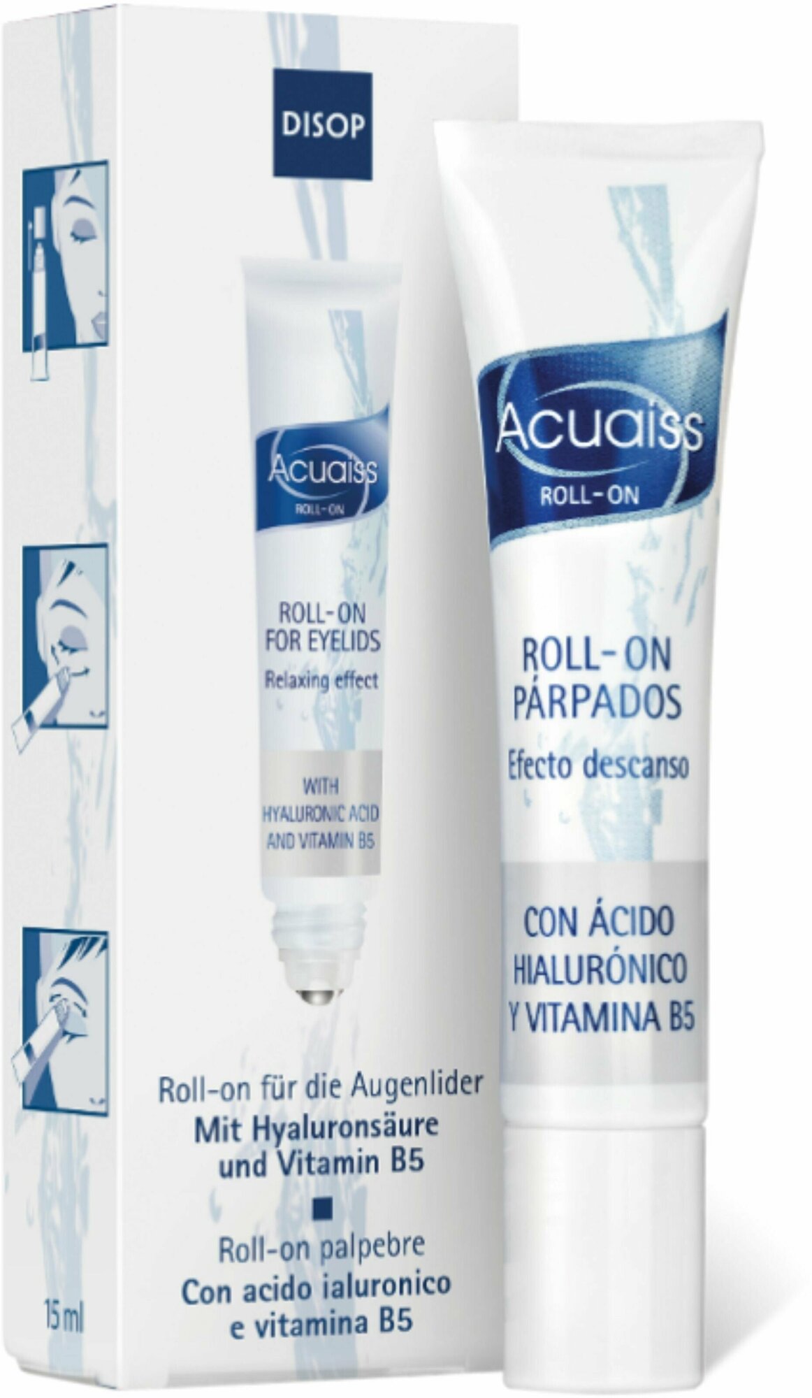 Гель для век Acuaiss Roll-on с роликовым аппликатором, Disop