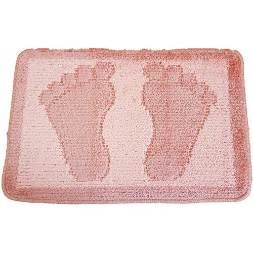 Коврик для ванной Primanova Серия: PATY FOOT, цвет: розовый, размер: 40x60, материал: полипропилен (D-12992)