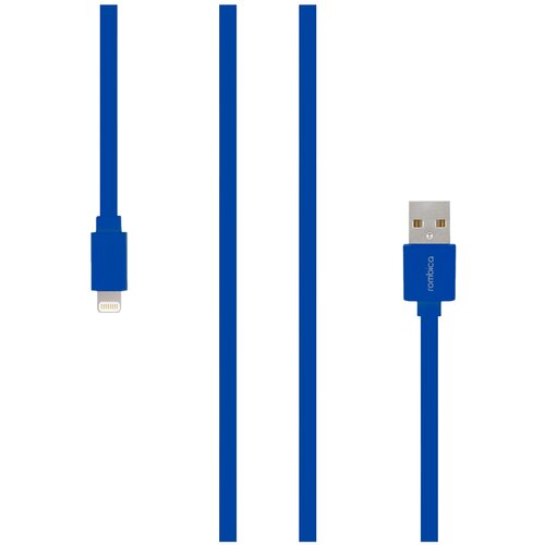 Кабель Rombica Digital USB - Lightning MFI (MR-01), 1 м, blue rombica кабель rombica digital as 10 micro usb to usb cable длина 1м