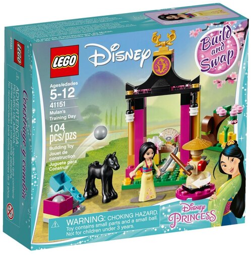 Конструктор LEGO Disney Princess 41151 Учебный день Мулан, 104 дет.