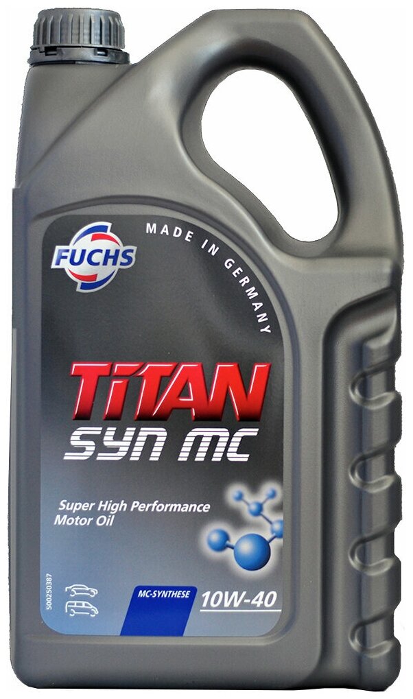 Полусинтетическое моторное масло FUCHS Titan Syn MC 10W-40, 5 л