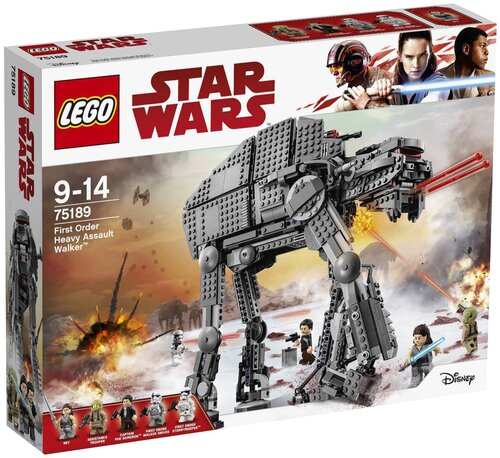 Конструктор LEGO Star Wars 75189 Штурмовой шагоход Первого Ордена, 1376 дет.