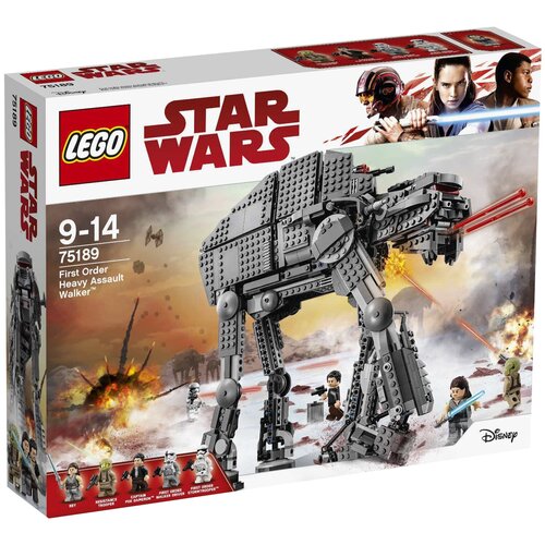 Конструктор LEGO Star Wars 75189 Штурмовой шагоход Первого Ордена, 1376 дет.