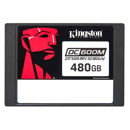 Твердотельный накопитель Kingston Enterprise SSD 480GB DC600M 2.5" SATA 3 R560/W470MB/s 3D TLC MTBF 2M 94 000/41 000 IOPS 876TBW (Mixed-Use) 3 years (SEDC600M/480G) - фото №1