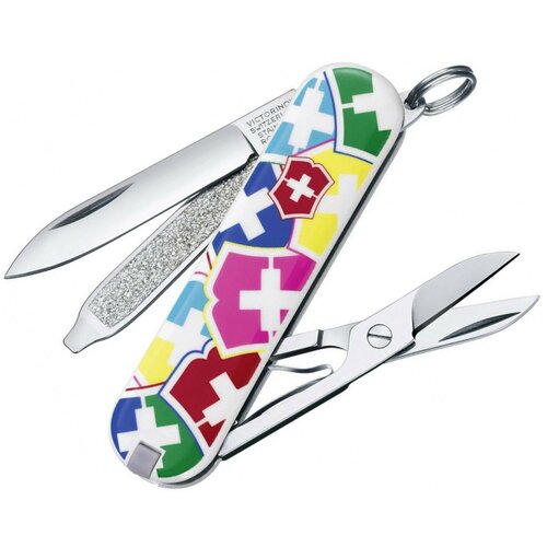 фото Нож многофункциональный victorinox classic sd с чехлом vx colors
