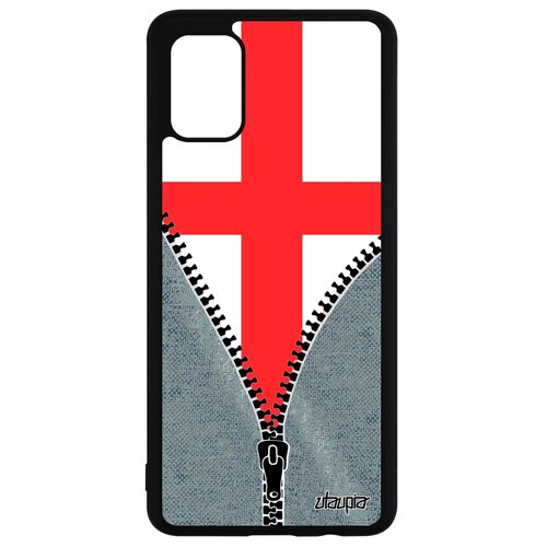 фото Чехол для телефонов samsung galaxy a51, "флаг англии на молнии" страна патриот utaupia