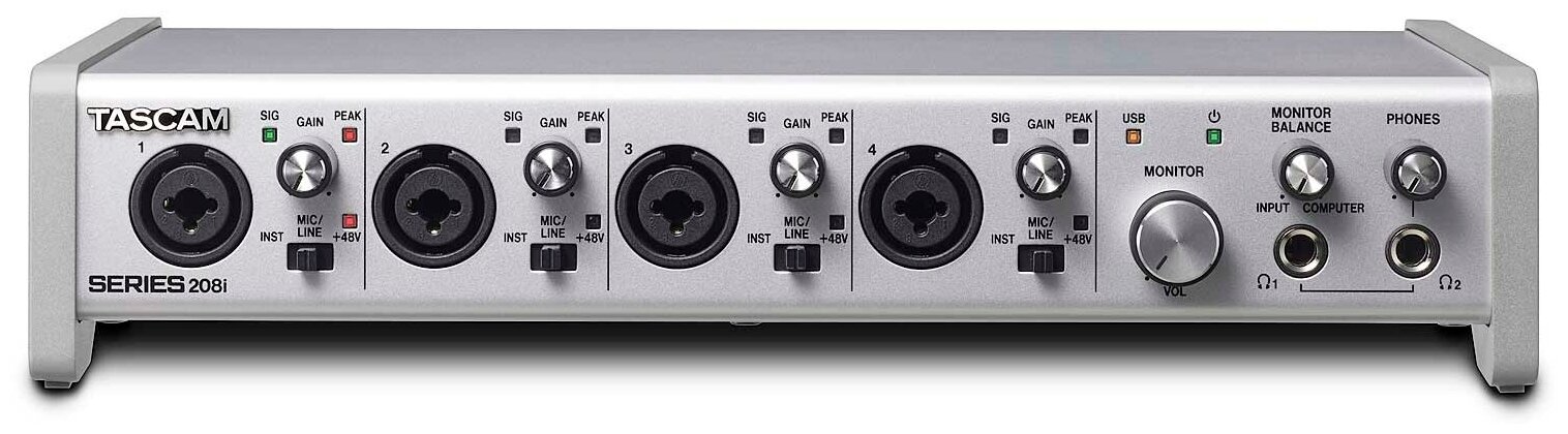 Tascam Series 208i USB аудио/MIDI интерфейс