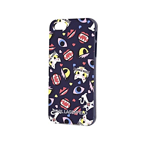 фото Накладка karl lagerfeld monster choupette hard для iphone 5 / 5s / se - print blue