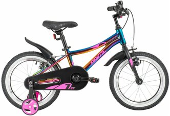 Детский велосипед Novatrack Prime 16 Al V Girl (2020) металлик фиолетовый металлик (требует финальной сборки)