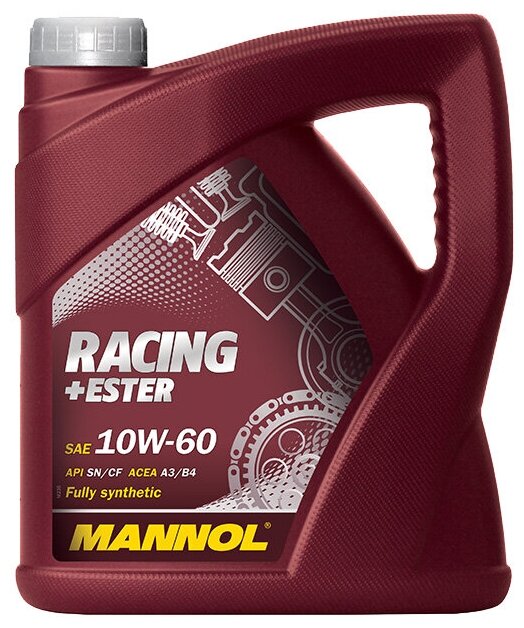 Полусинтетическое моторное масло Mannol Racing+Ester 10W-60