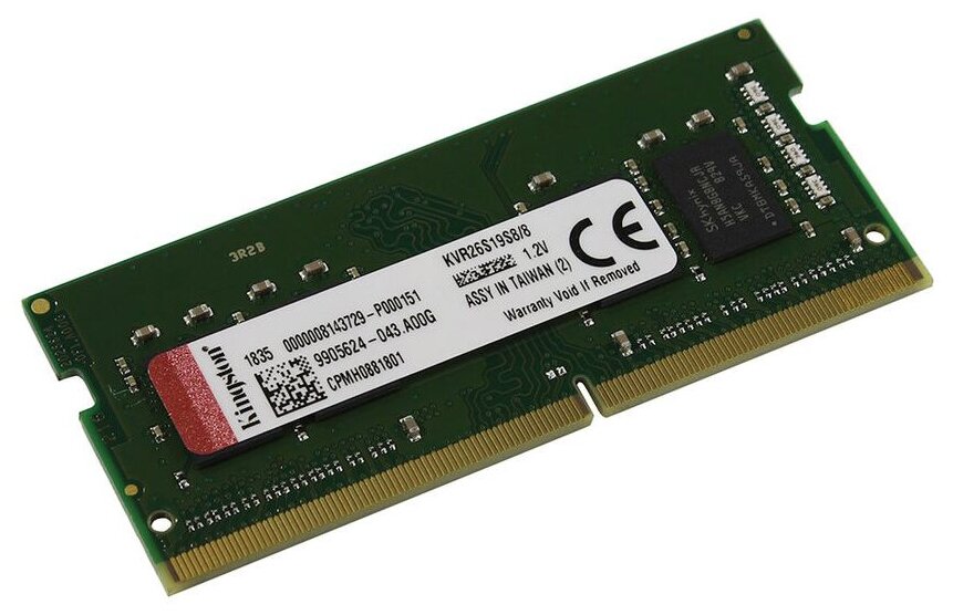   Kingston ValueRAM 8GB DDR4 2666MHz SODIMM 260-pin CL19 KVR26S19S8/8