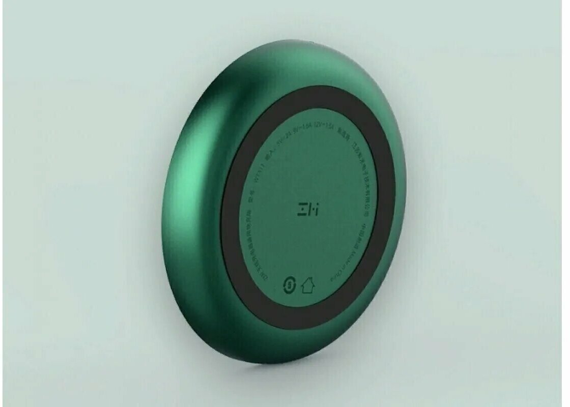 Беспроводное зарядное устройство XIAOMI ZMI Wireless, 2A, черный/зеленый - фото №14
