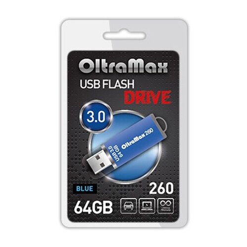 USB Flash Drive 64Gb - OltraMax 260 OM-64GB-260-Blue