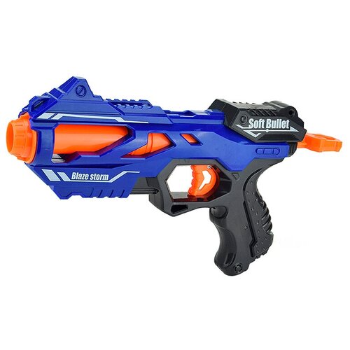 Бластер Zecong Toys Blaze Storm (ZC7108), 29 см, синий бластер zecong toys blaze storm zc7111 56 см синий