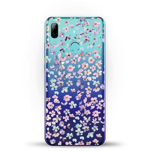 фото Силиконовый чехол цветочки на huawei p smart (2019) andy & paul