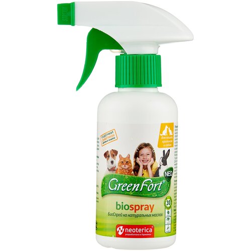 GreenFort  Neo BioSpray для кошек, кроликов и собак 1 шт. в уп., 1 уп.