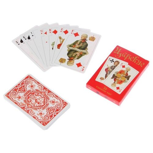 Карты игральные Царские, 36 карт карты игральные царские 36 карт в упаковке шт 1