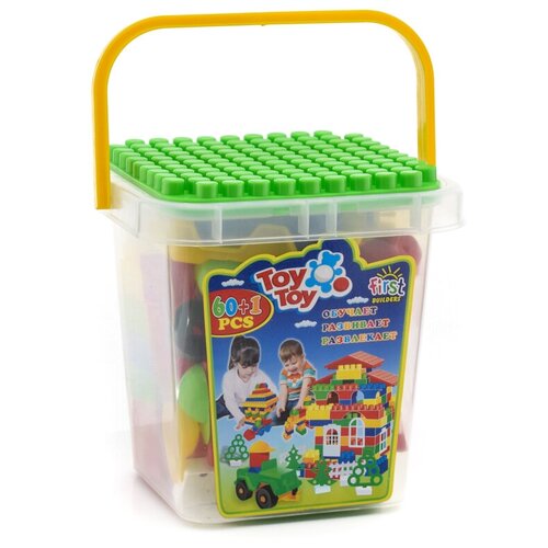 Конструктор 60эл. в пластмассовом контейнере BTG-021 (18х18х19см)