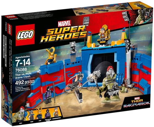 LEGO Marvel Super Heroes 76088 Тор против Халка на арене, 492 дет.