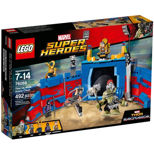 LEGO Marvel Super Heroes 76088 Тор против Халка на арене, 492 дет. конструктор lego 76200 super heroes новый асгард бро тора