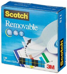 Scotch Лента клейкая Removable 811